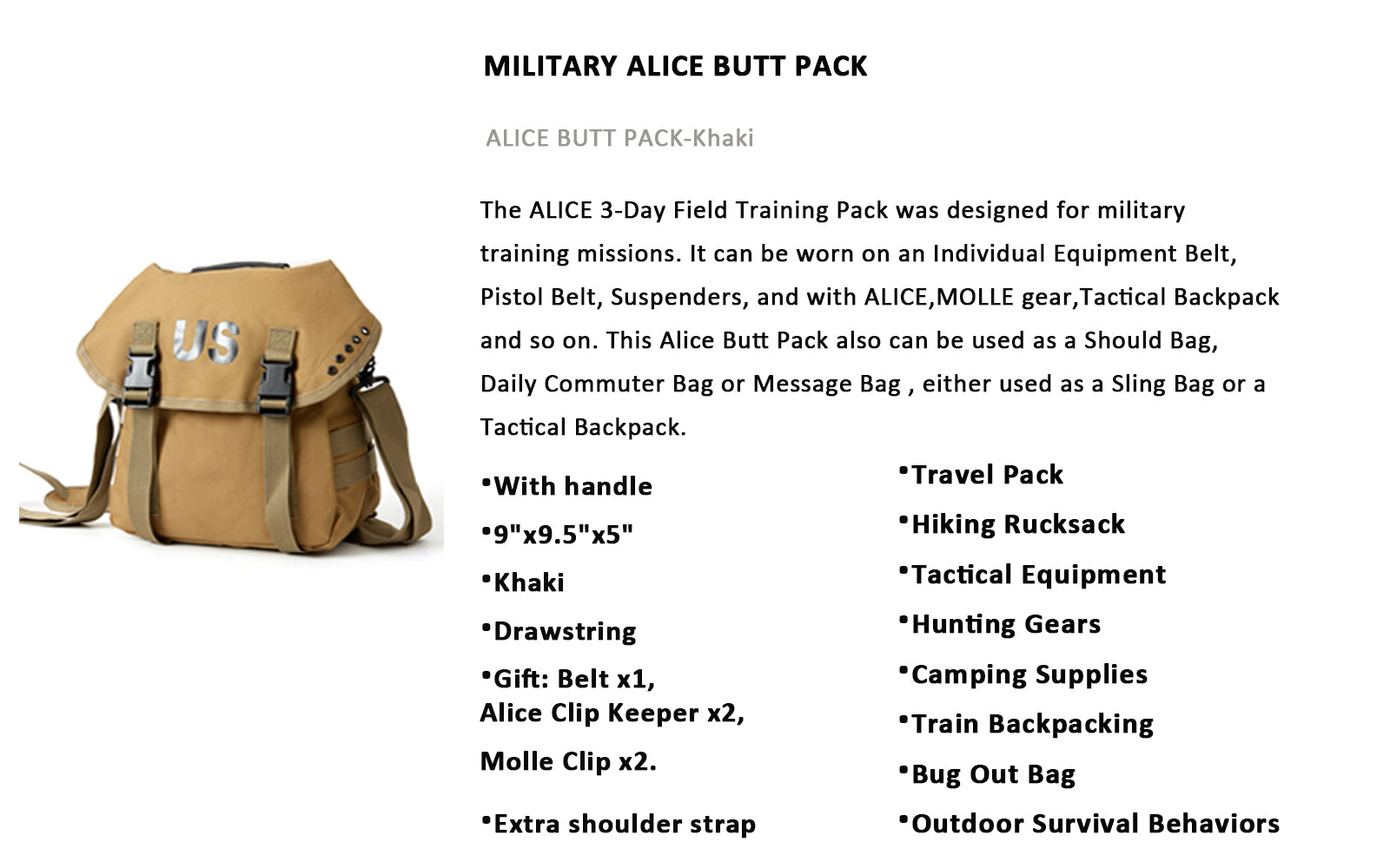 Akmax Alice Butt Pack Outdoor Backpack – AKmax